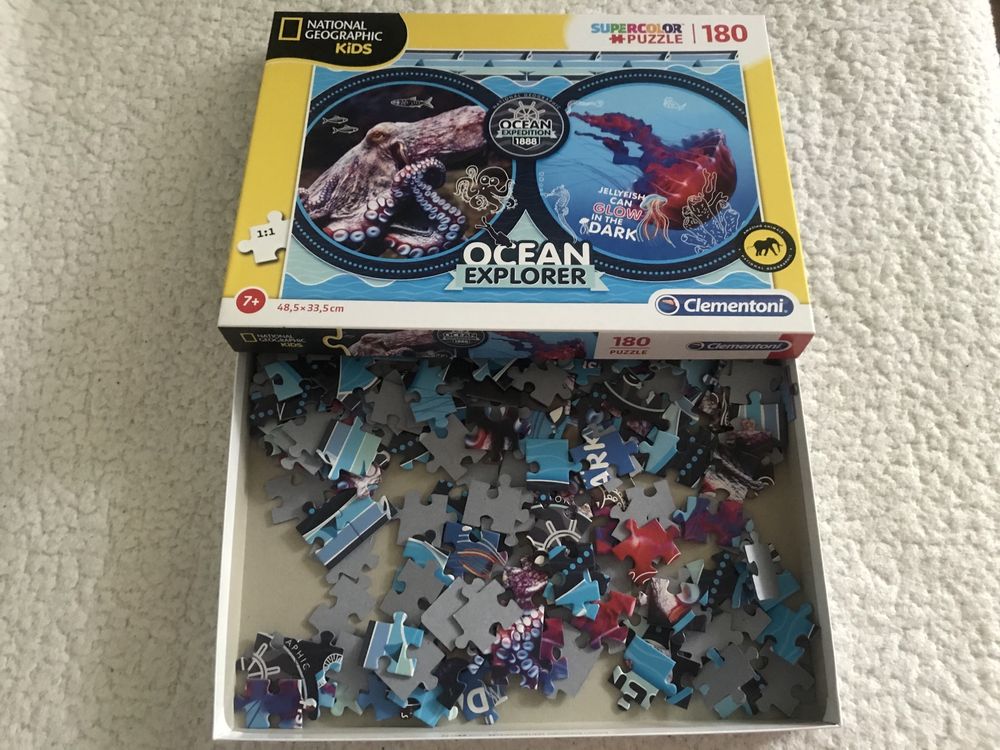 Puzzle 180 clementoni National Geographic Kids dla dzieci ośmiornica