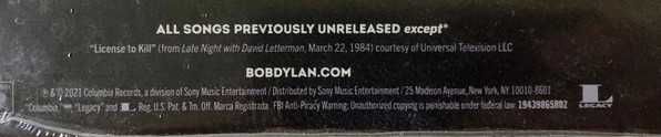 BOB DYLAN - Springtime In New York: The Bootleg Series Vol.16