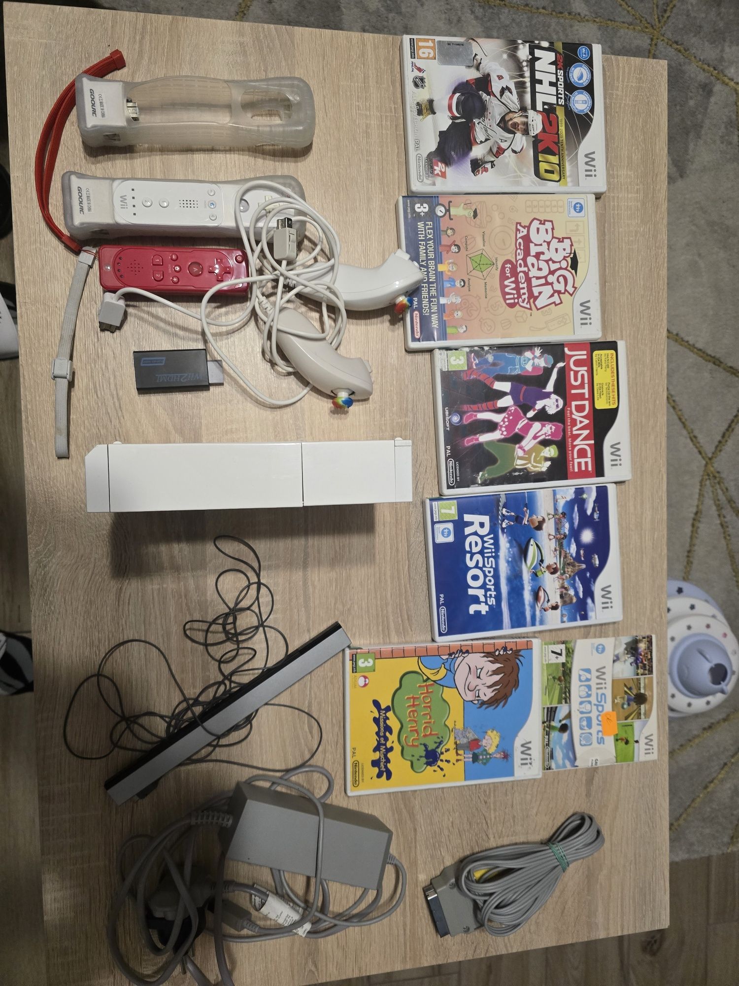 Nintendo wii cały zestaw z grami