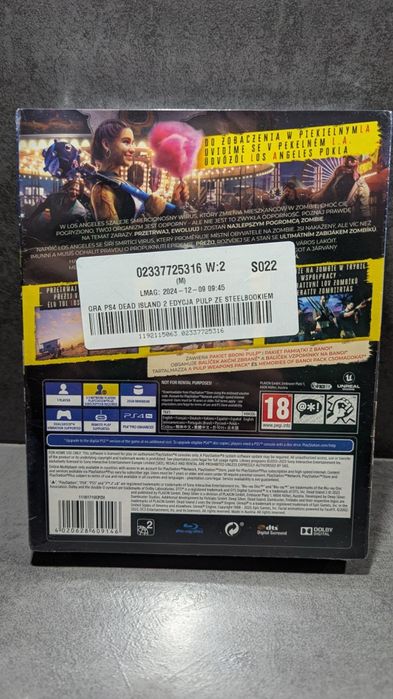 Dead Island 2 Pulp Edition +steelbook PS4 PS5 napisy PL nowa