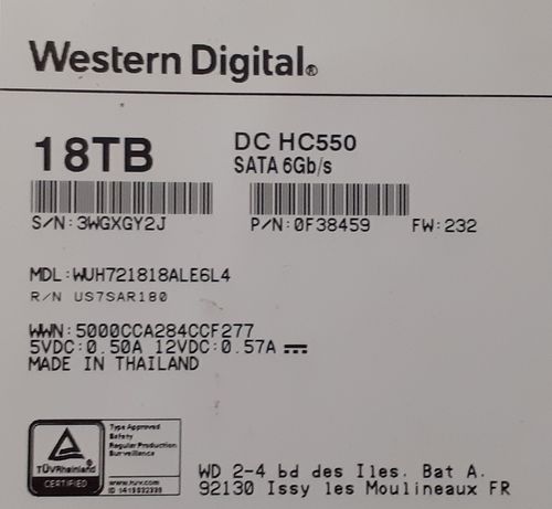 Жосткий диск 18TB, Жесткий диск 18 ТВ, 6Gb/s