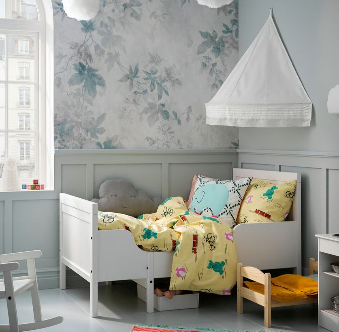SUNDVIKSUNDVIK cama extensível IKEA + colchão 
Estrut cama ext c/estra