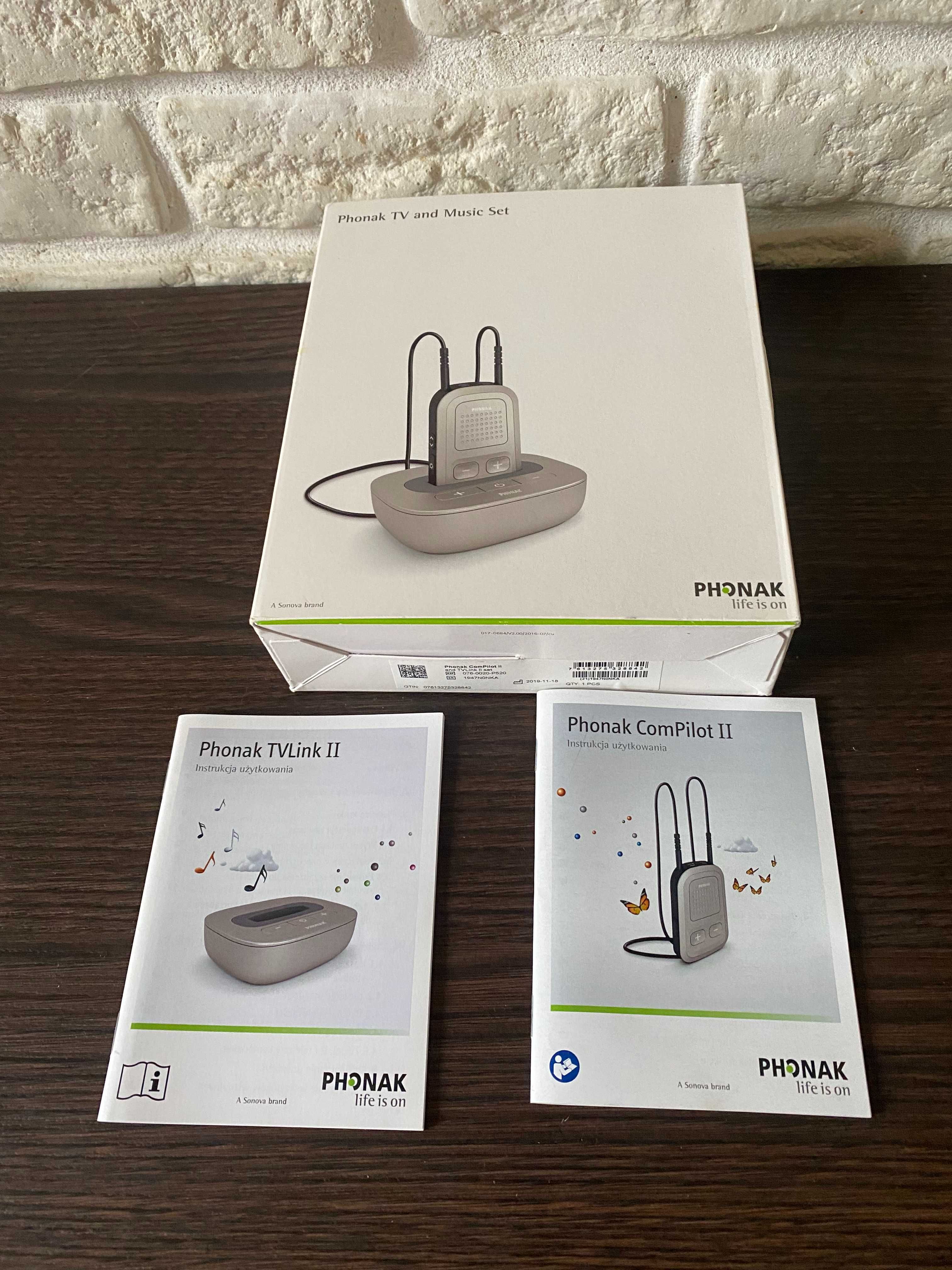 Zestaw Phonak ComPilot II  Bluetooth służące do aparatów słuchowych