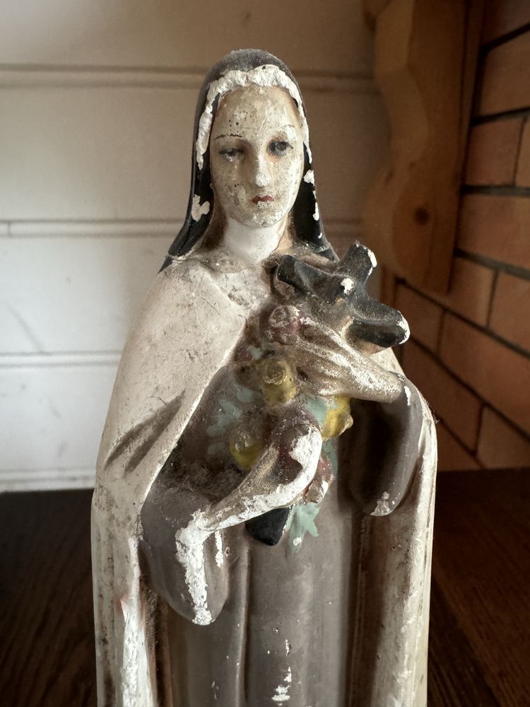 ŚWIĘTA TERESA, figurka, dewocjonalia, starocie, antyki, vintage