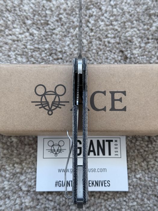 Складний ніж Giant Mouse Reo Denim Micarta MagnaCut. Оригінал!