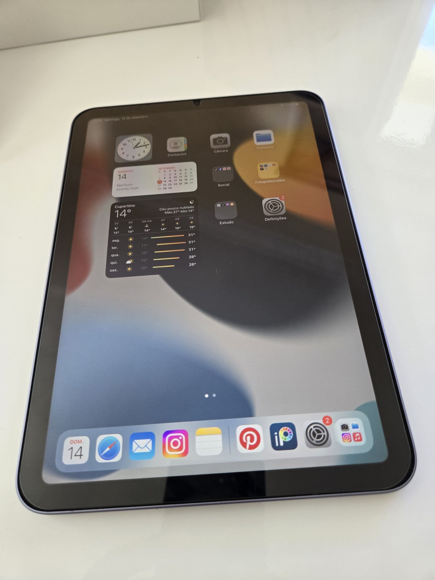 Ipad Mini 6 geração, 100% funcional com caixa, capas, pencil e teclado