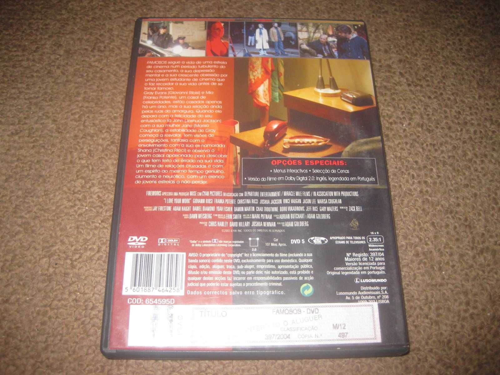DVD "Famosos" com Vince Vaughn/Raro!