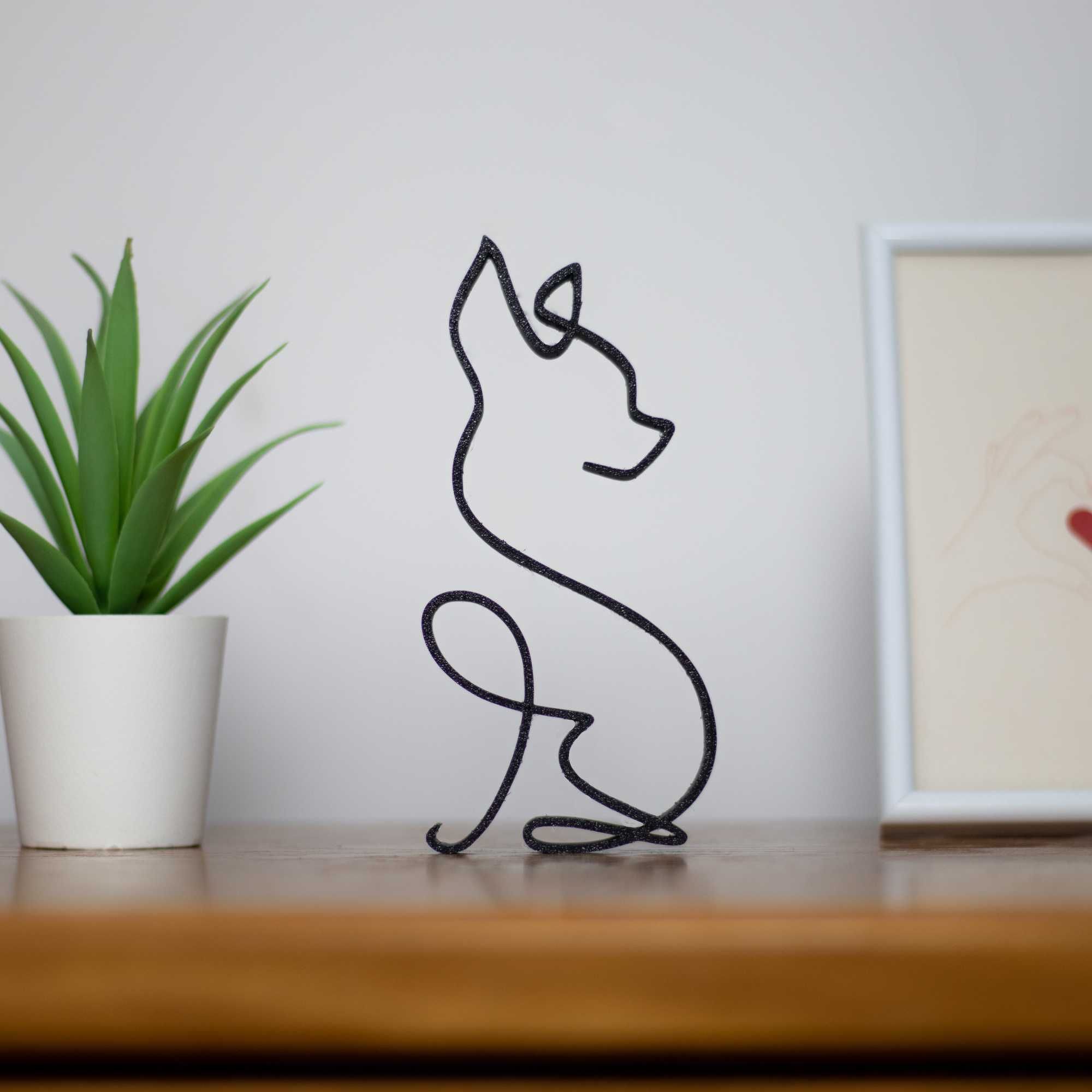 Cão Chihuahua Decoração Minimalista