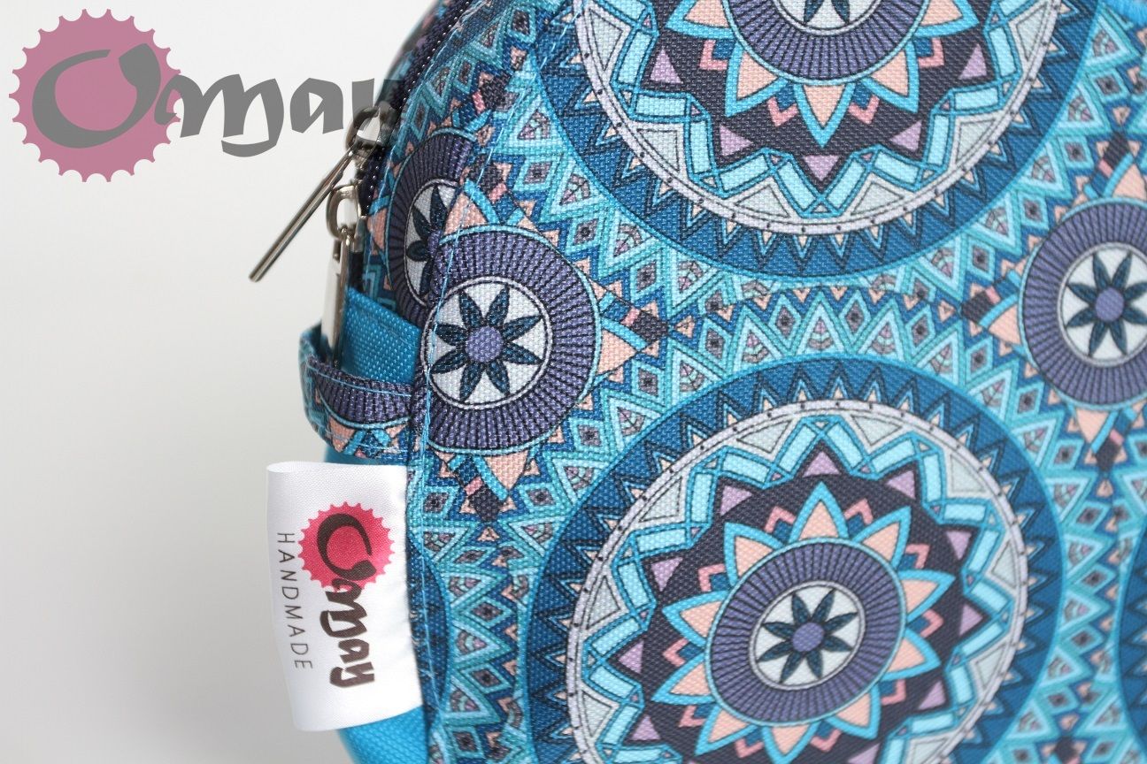 Niebieski organizer do OBAG MOON LIGHT mandale 2 kieszenie wkład OMAY