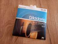 Jogo cordas guitarra acústica: D'Addario EJ11 (12-53)
