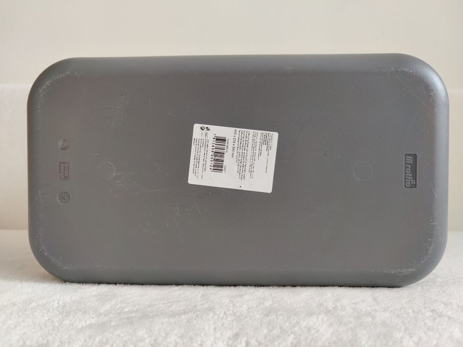 Nowy pojemnik do segregacji kosz na śmieci Rotho 25L wiadro szare