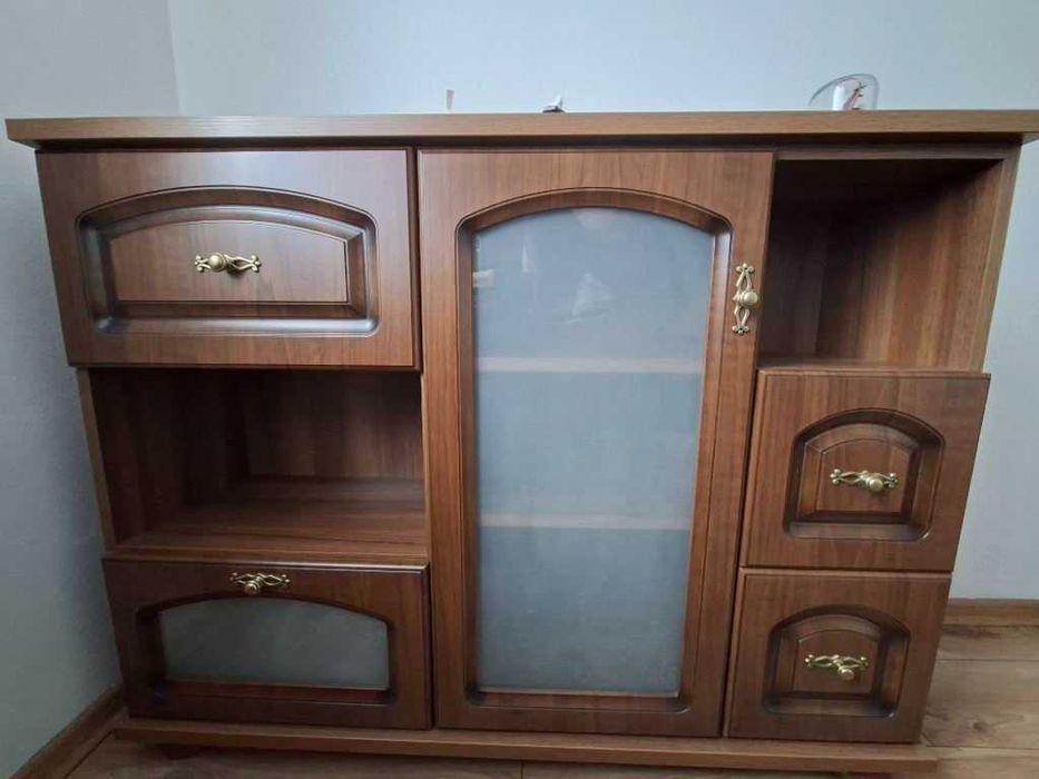 Komoda brązowa drewniana