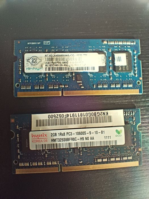 Pamięć RAM 2X 2GB 1Rx8 PC3