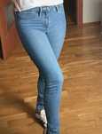 Jeansy niebieskie spodnie H&M