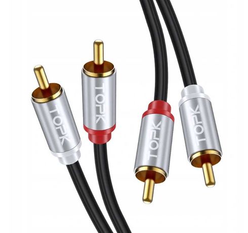 Kabel TopkKable L20 2x RCA (cinch) - 2x RCA (cinch) 1 metr