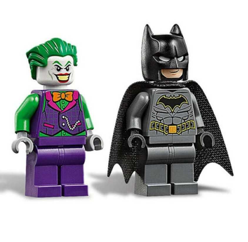 Set / Kit Super Heróis Batman - Batmobile e Joker (compatível Lego)