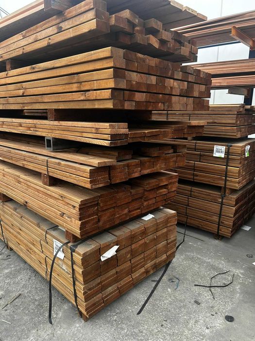 Deska tarasowa Sosna 28x145 impregnowana ciśnieniowo 5 RYFEL-GŁADKI