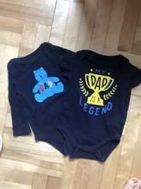 GAP Baby 2 sztuki body- z napisem ”My Dad is a legend” oraz z Misiem