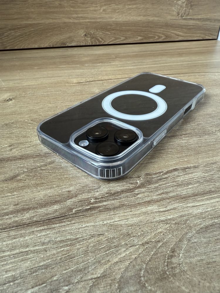 Чехол iphone 16 pro max Clear Case MagSafe противоударный прозрачный