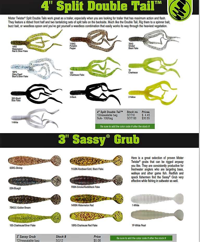 Силикон силікон GRUB KILLER SHAD Quatre  Mister Twister ® Mepps USA