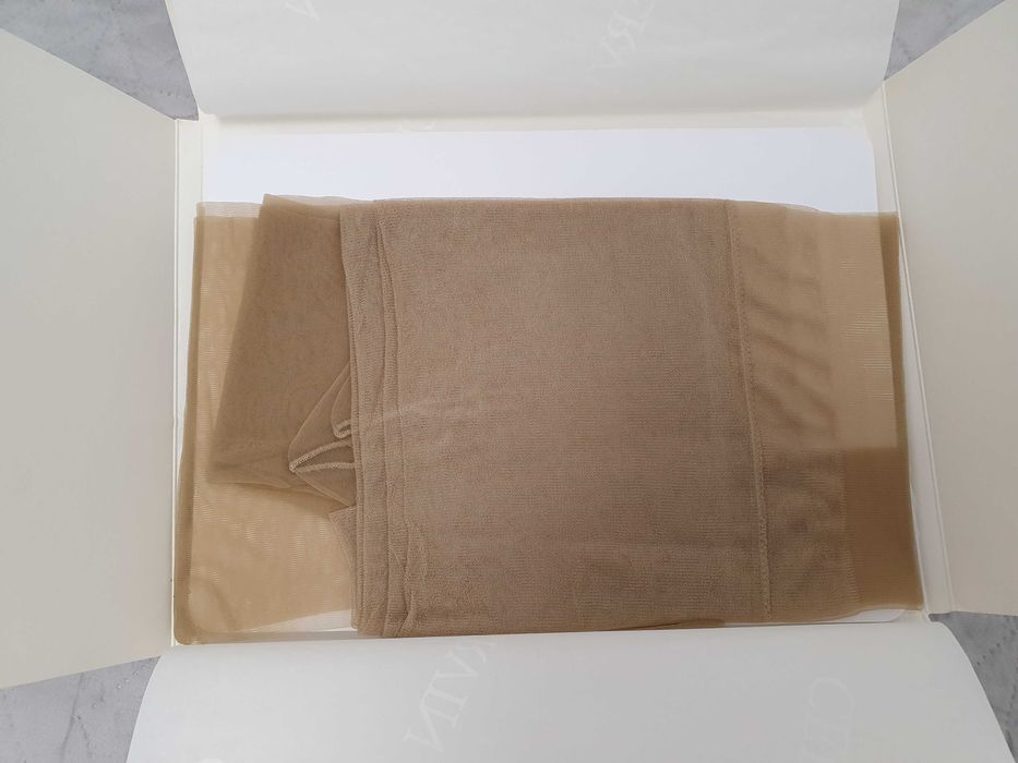 Pończochy nylonowe beżowe oryginalne Cervin