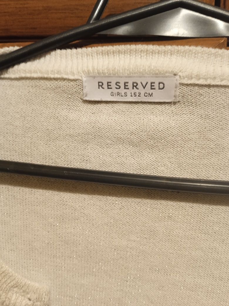Elegancki sweterek 152 Reserved kremowy