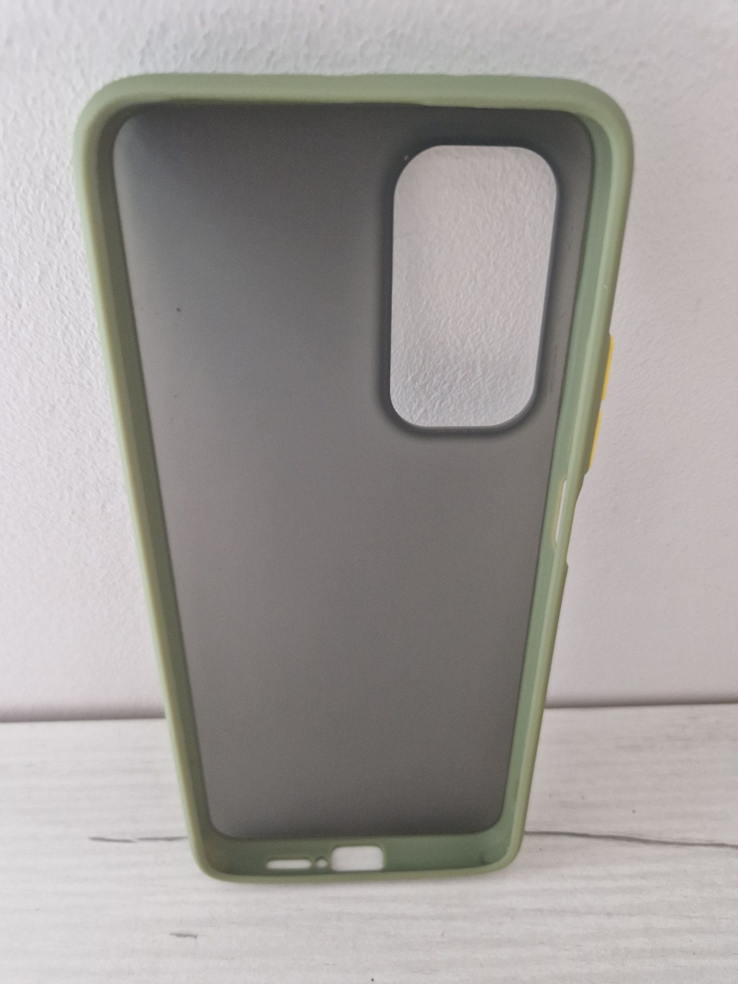 Vennus Color Button Bumper do Xiaomi Mi 10T/Mi 10T Pro 5G Oliwkowy