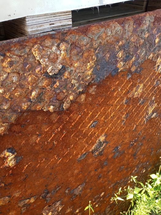 Blacha ryflowana romb rombek 4 5 mm czarna 2m na 1m 1 szt