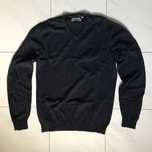 Granatowy męski Sweter swetr kólnierzyk serek V-neck C&A Rozmiar M