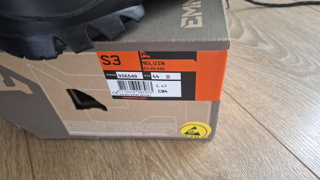 Buty robocze EMMA S3 MELVIN roz.44 NOWE