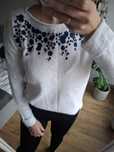Rozmiar S, Superdry sweter damski, swetr, biały sweterek