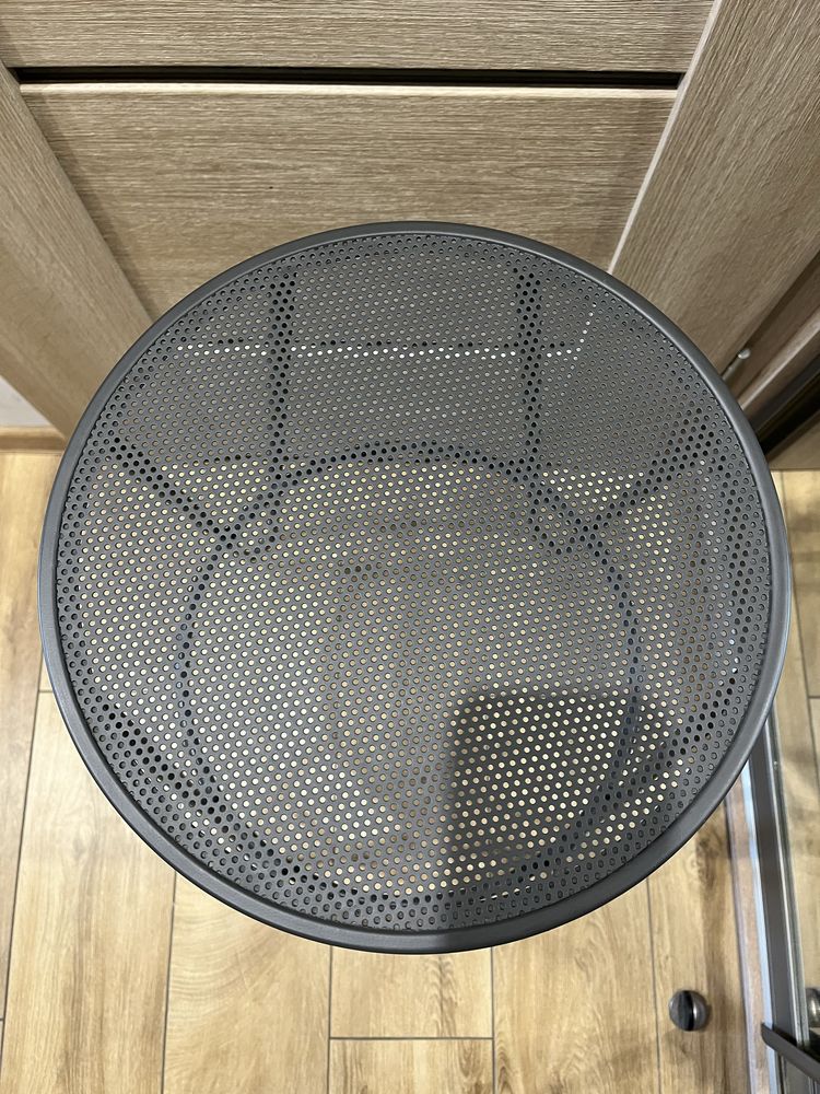 Hoker metalowy, szary 76 cm