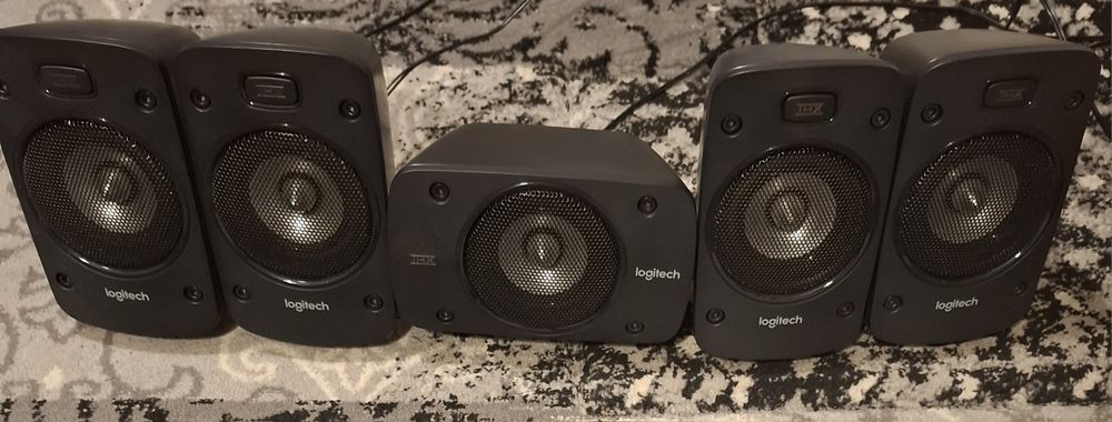Głośniki Logitech Z906, na gwarancji, z pilotem, system 5.1, 1000W,THX