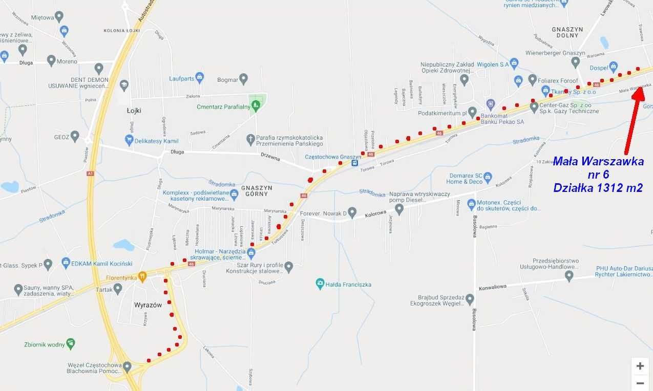 Działka budowlana-usługowa,MPZP,blisko- centrum miasta i autostrada A1