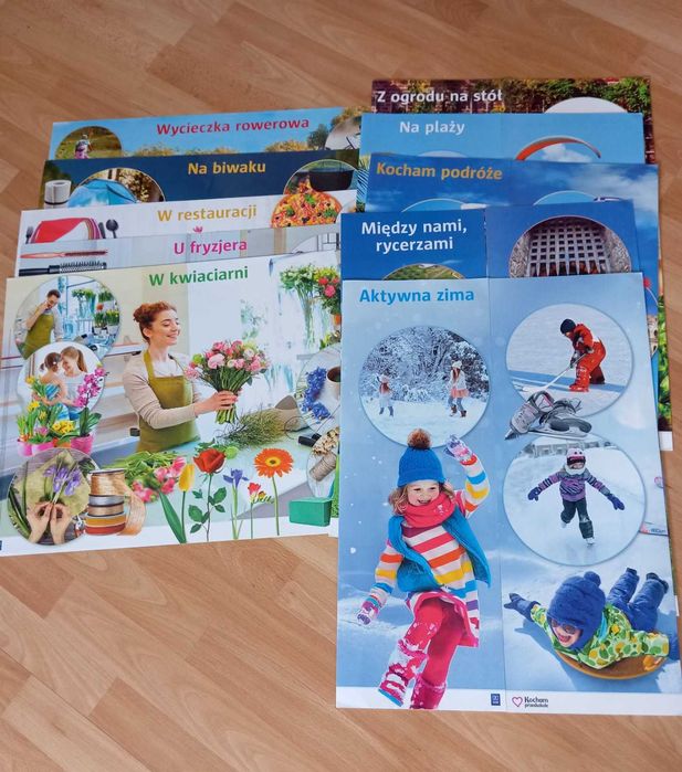 Plansze demonstracyjne "Kocham przedszkole" pomoce dydaktyczne