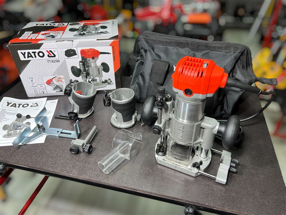 Кромочный фрезер YATO YT-82390 с набором платформ