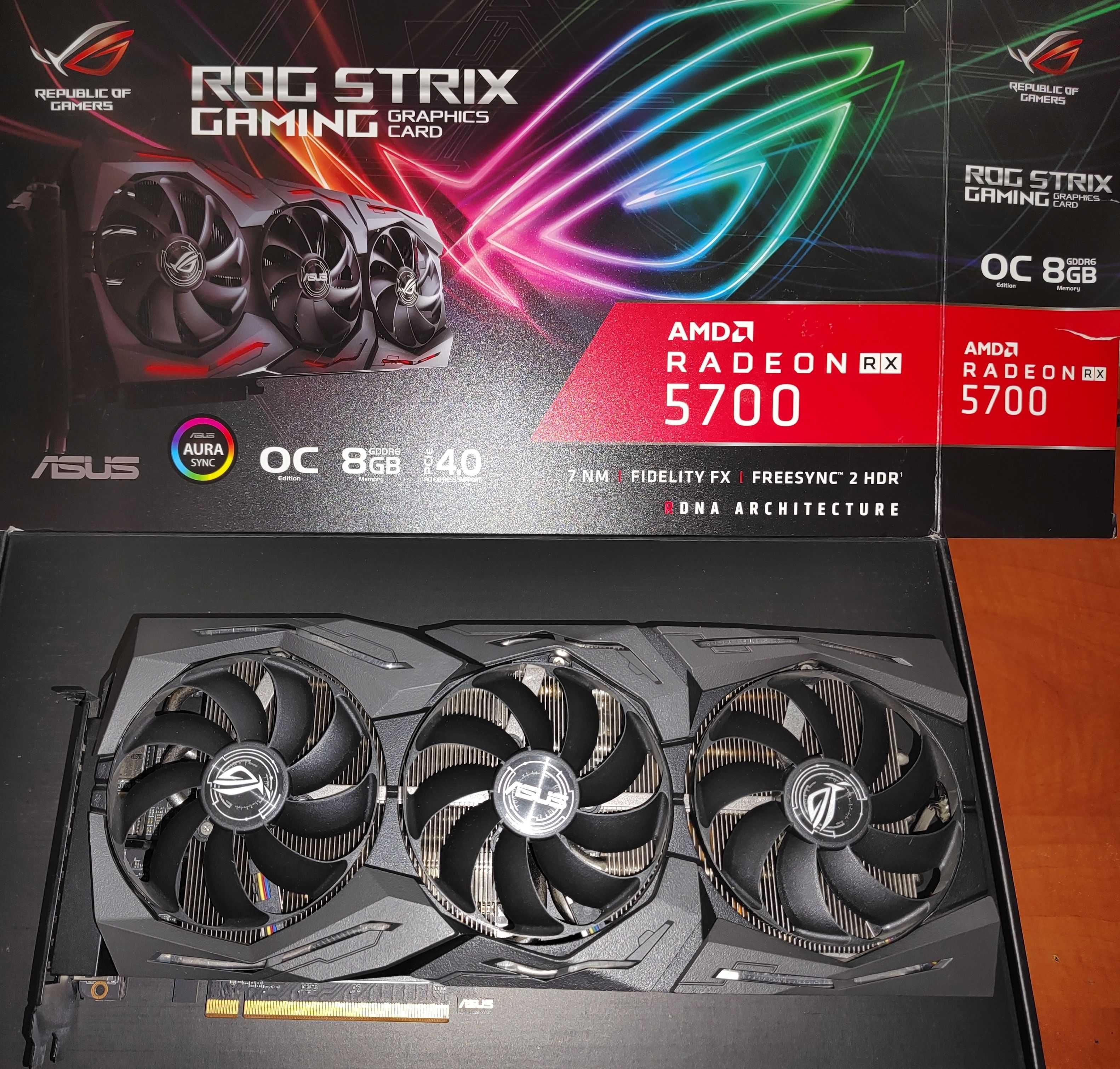 ASUS ROG Strix Radeon RX 5700 OC karta graficzna dla graczy 8 GB GDDR6