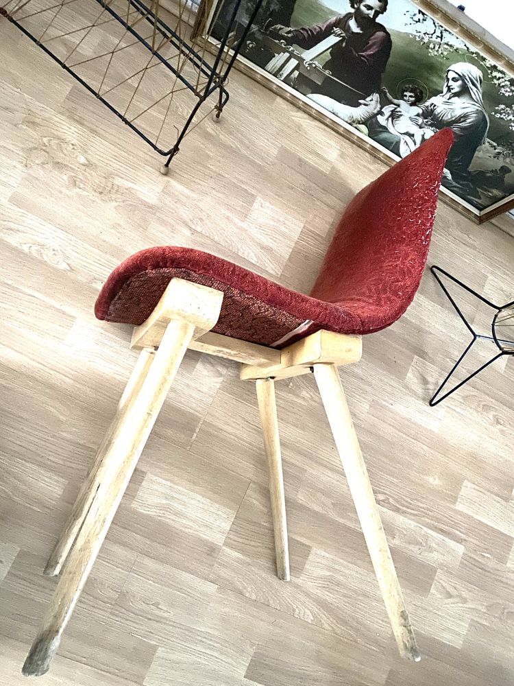 krzesło z PRL typu A-6150  Zakłady Mebli Giętych w Radomsku.