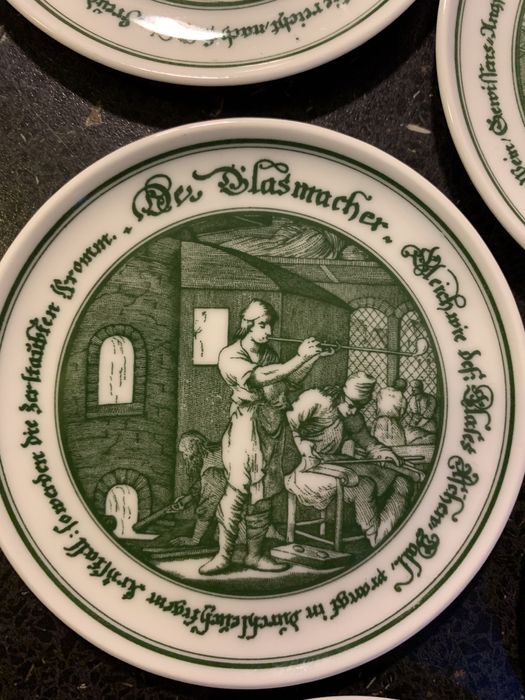 hutschenreuther набор подставок под стаканы « бирдекель» фарфор