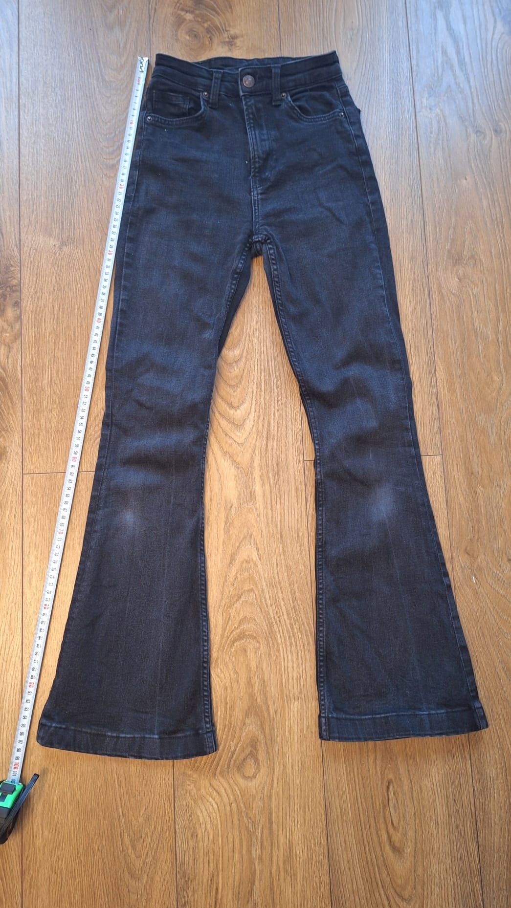 Flare jeans Bershka czarne