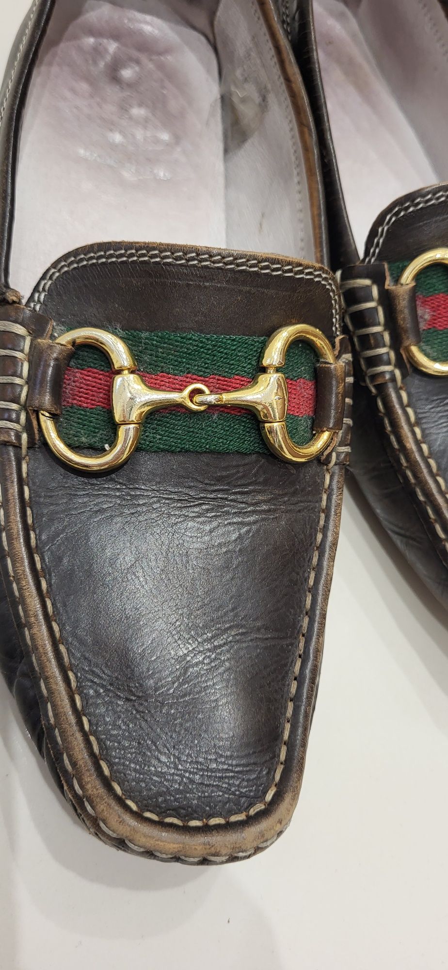 Gucci-mokasyny skóra