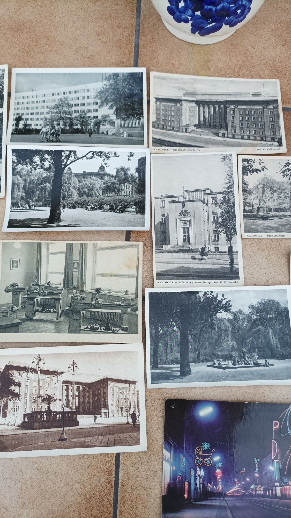Widokówki pocztówki Stalinogród Katowice