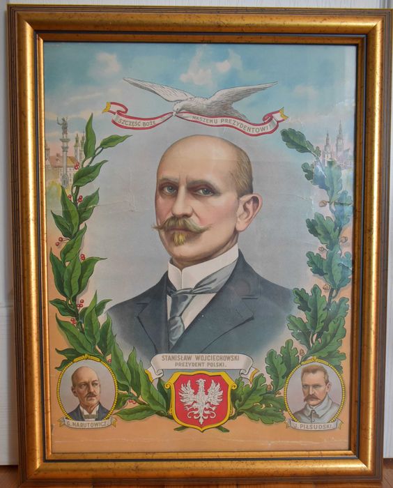 Obrazy patriotyczne -  Puławski, Kościuszko i Wojciechowski