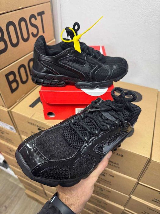 Мужские кроссовки Nike air Zoom x Spiridon black кожанные 41 42 43 44
