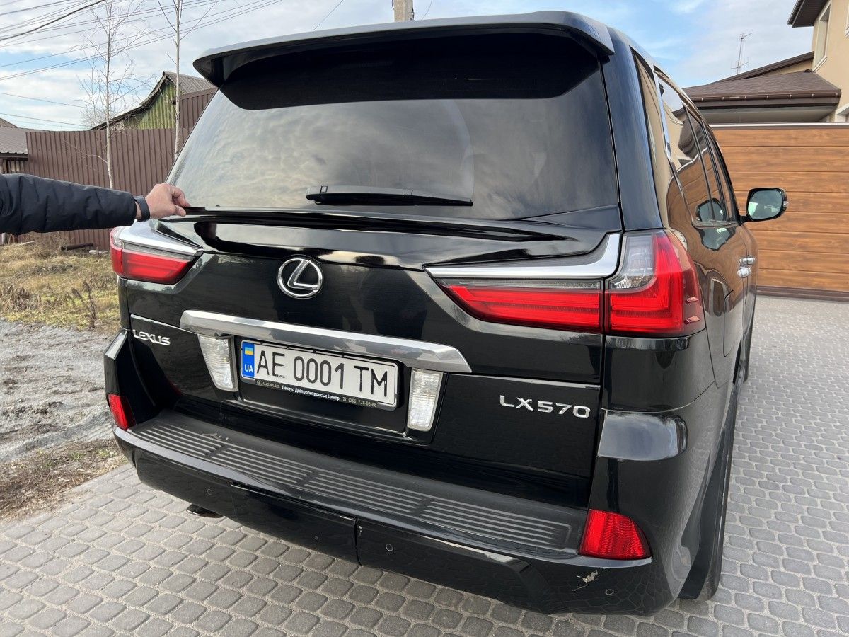 Спойлер WALD Lexus LX 450D / 570 2015-2022 ABS пластик, колір чорний