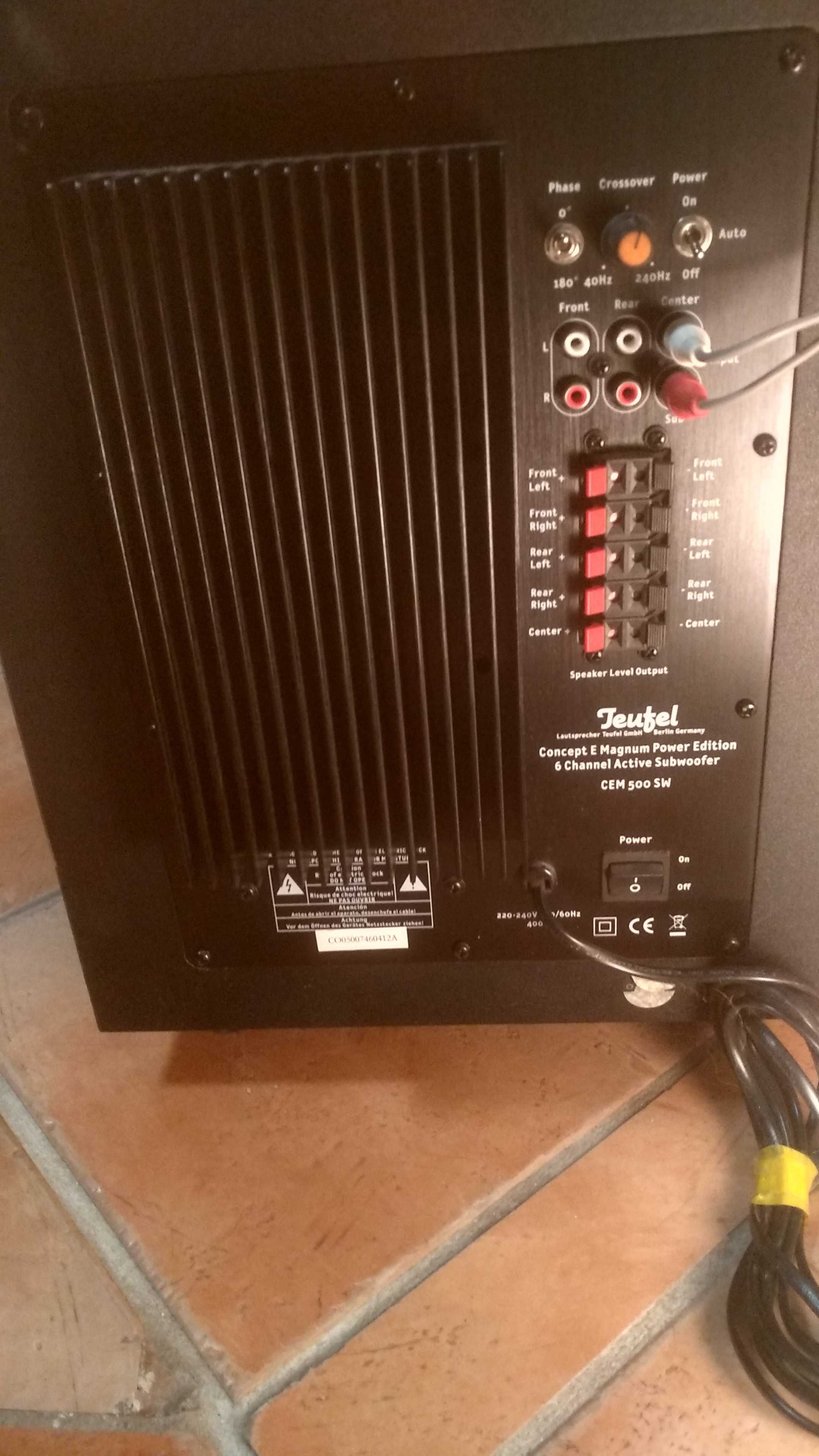Subwoofer Teufel 5.1 Concept E Magnum Power. System kina domowego