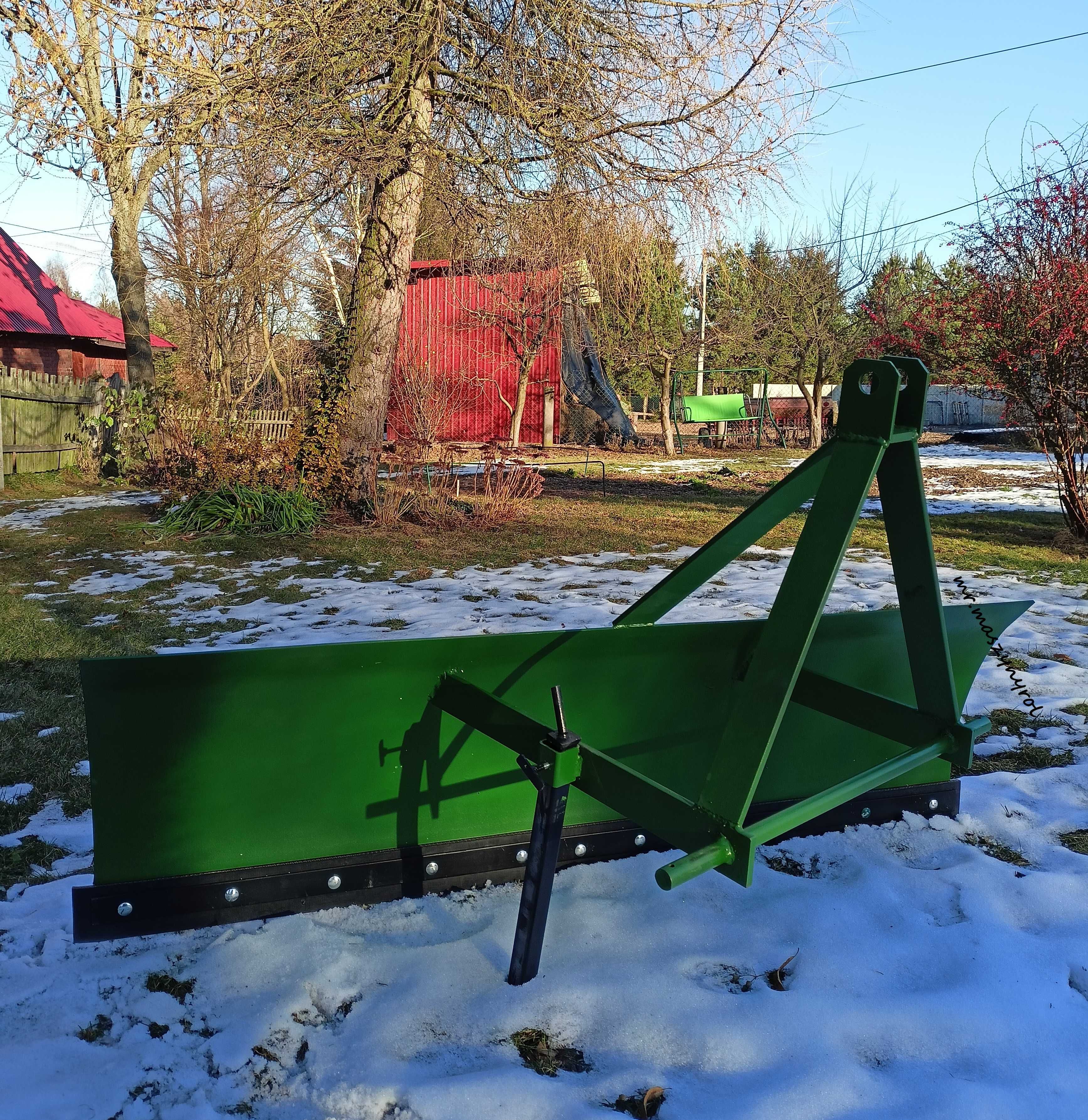 ciągnący / spychający - pług do śniegu na tył traktora odśnieżacz NOWE