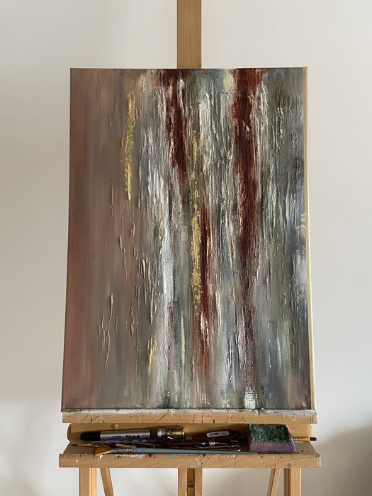 Obraz abstrakcyjny ręcznie malowany 50x70cm