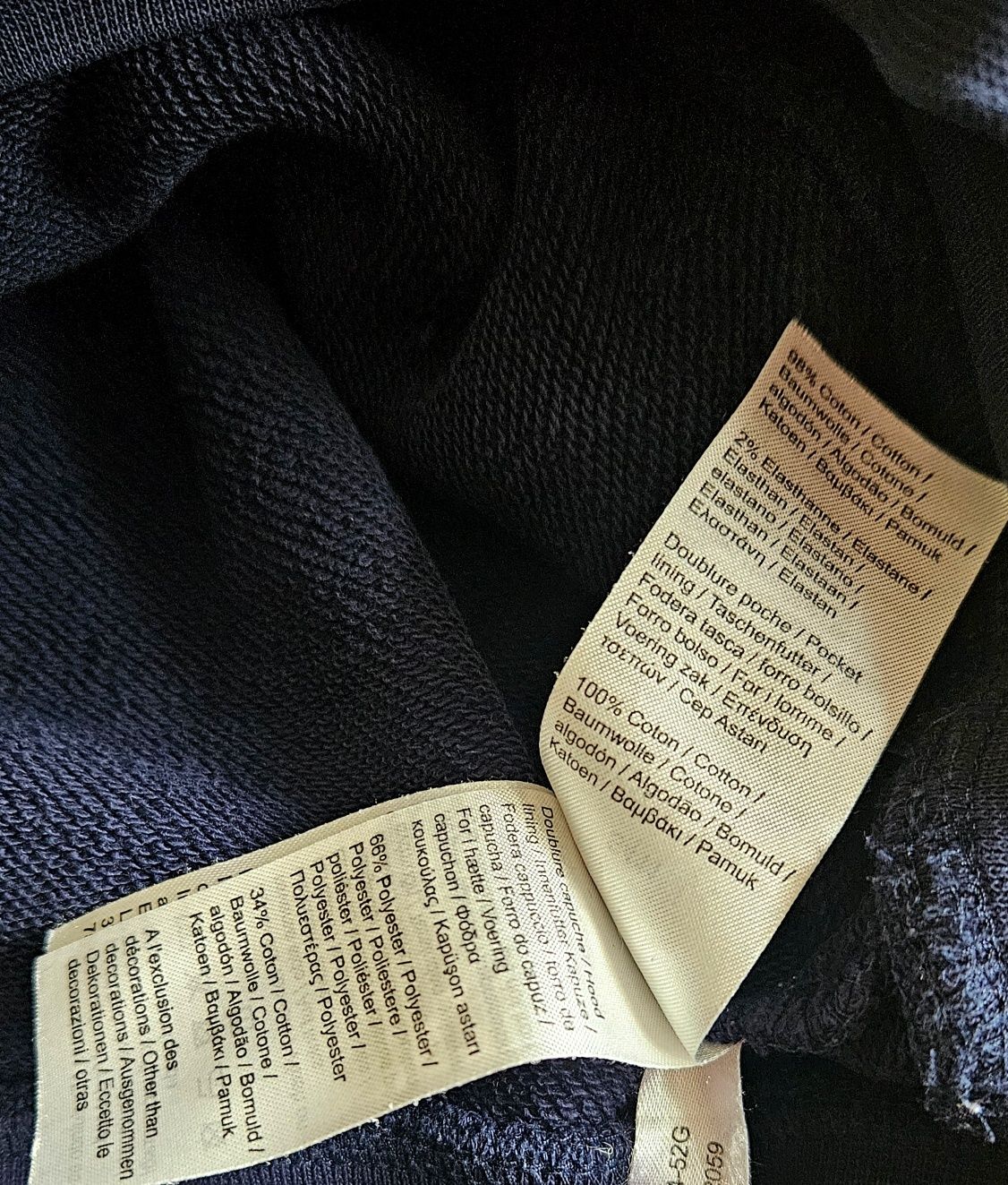Bluza Lacoste męska kangurka z kapturem sportowa stylowa XS S granat