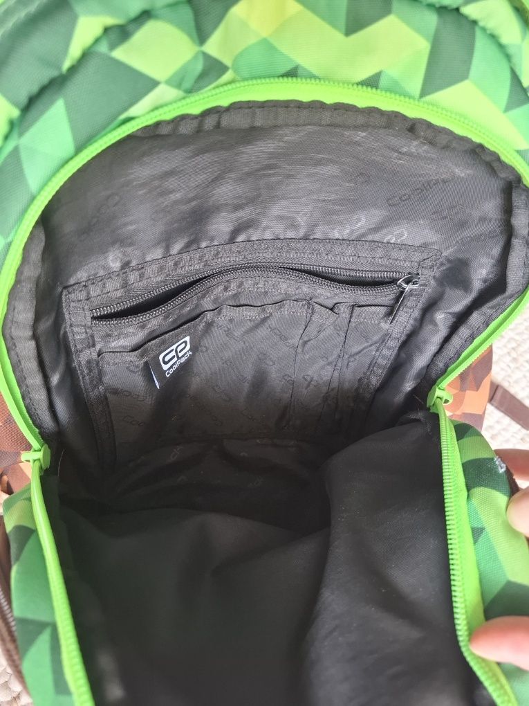 Plecak coolpack 21, city jungle minecraft 1-3 i worek na buty+piórnik